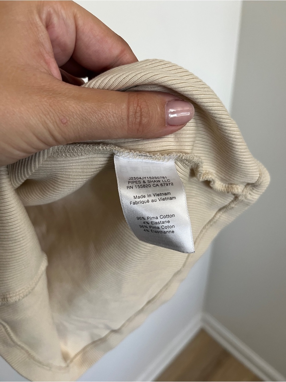 Veronica Beard Tan Ribbed Racerback Tank Top Size Small - Picture 3 of 4